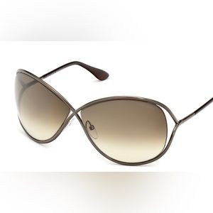 Tom Ford FT0130 Miranda Sunglasses 36F Shiny Dark Bronze 68-10-115